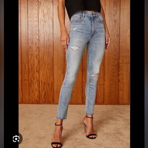 Denim Forum Lola high-rise skinny crop
